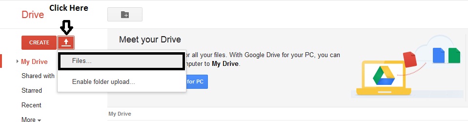 How to Share Google Drive Download Links For Uploaded Files - 1