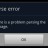 There is a problem parsing the package error fixed