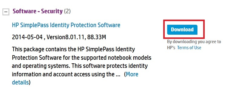 HP SimplePass A referral was returned from the Server FIX